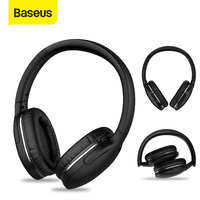 Baseus D02 Pro bezprzewodowe słuchawki Bluetooth słuchawki Stereo HIFI składany sportowy zestaw słuchawkowy z kablem Audio dla tabletu iphone 1